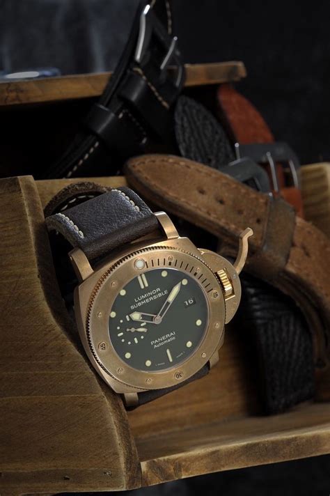 Panerai Luminor Submersible 1950 PAM 382 BRONZO Luxury .